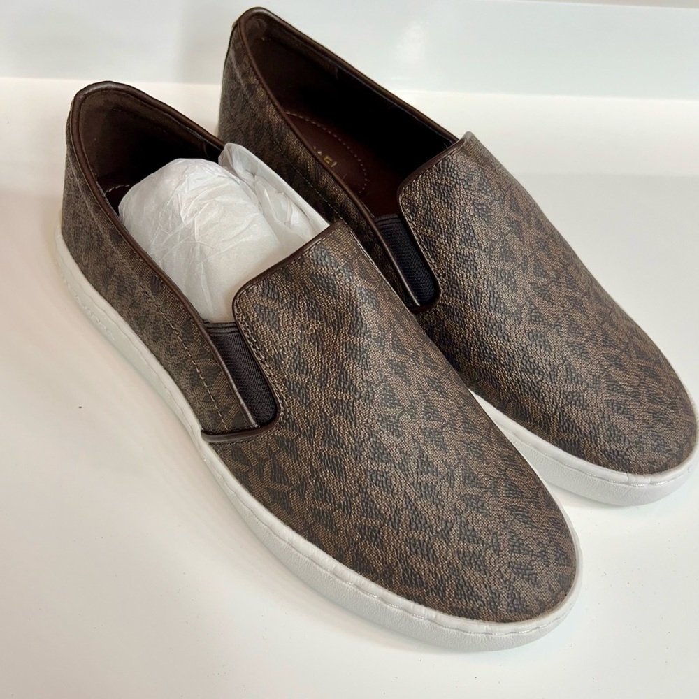 Michael Kors Keoton Logo Slip On Sneakers